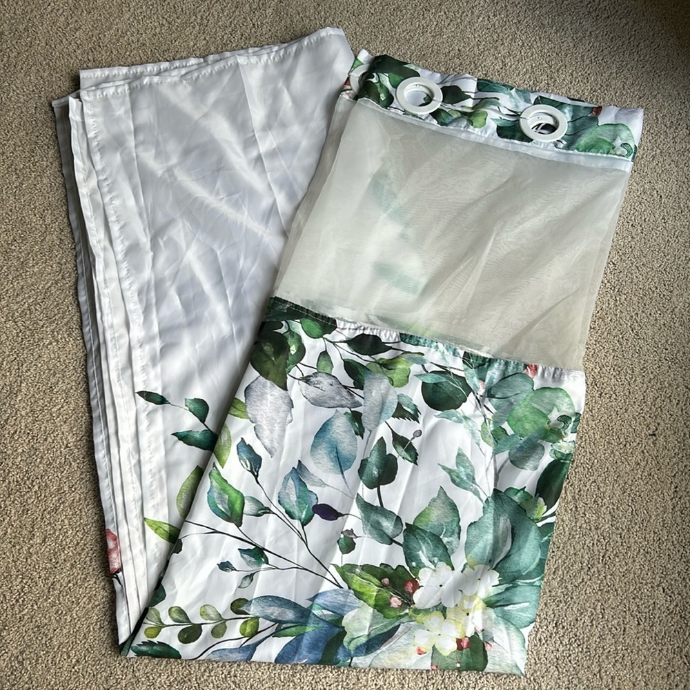REZAYMRS FLORAL SHOWER CURTAIN - Picture 2 of 6